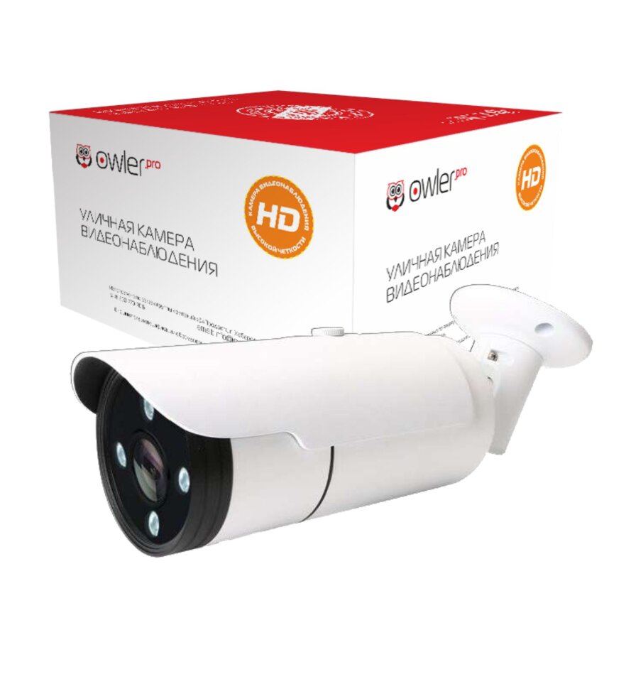 MX250 Мультиформатная видеокамера Owler MX250 уличная, разрешения 2 МП, фокусное расстояние 2.8-12 мм, угол обзора 100°~25°, ночная съемка, длина ИК подсветки 50м; DWDR, 2DNR, AGC, AWB, BLC/HLC/DWDR