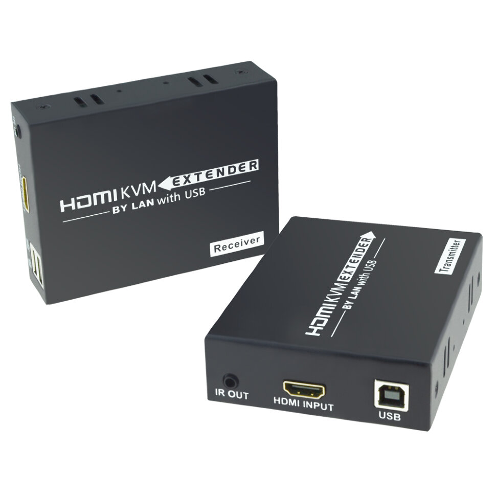 OP-HDMIKVM-150 OP-HDMIKVM-150 Удлинитель HDMI KVM  с USB Комплект ( приемник + передатчик) для передачи HDMI, клавиатура, мышь на расстояние до 150 м. Разрешение - 1920X1080P@60Hz