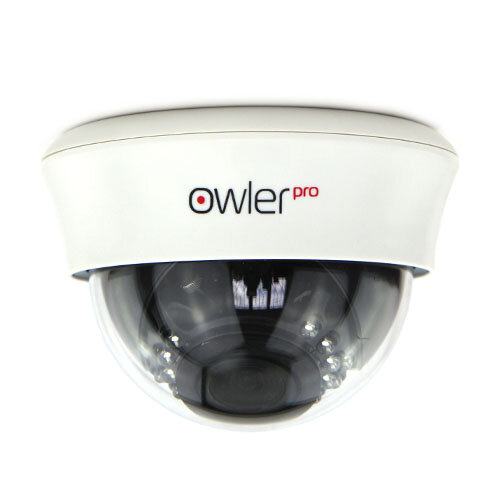 V720PI-III Мультиформатная видеокамера Owler V720PI-III внутренняя, разрешение 3Мп, объектив 2.8-12 мм, угол обзора 100°~25°, Ик-подсветка 20м.