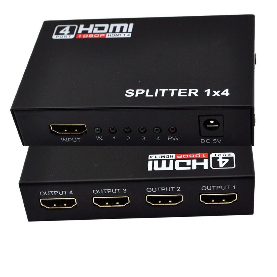 OP-HDMI Splitter 1x4 OP-HDMI Splitter 1x4 Разделитель HDMI 1 × 4 использует один источник HDMI, доступ к нескольким приемникам HDMI, а также может быть помещен в конец длинного кабеля HDMI для регенерации сигнала HDMI. Splitter позволяет легко разделить HDMI-устройства на четыре монитора или проектора, совместимые с HDMI.
