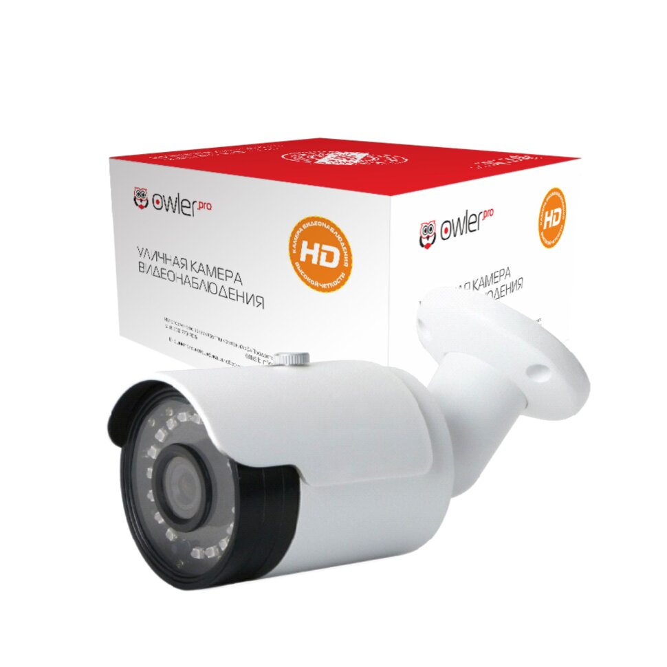 IP видеокамера Owler i430 IP видеокамера Owler i430 уличная, разрешение 4Мп, объектив 4 мм, угол обзора 90°, ночная съемка, длина ИК подсветки 30 м.