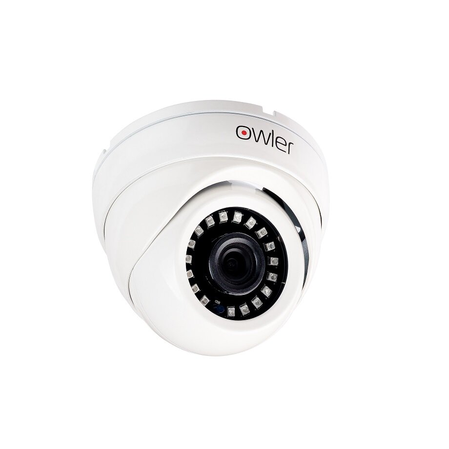 IP видеокамера Owler i430D XM POE (2.8+mic) IP видеокамера Owler i430D XM POE (2.8+mic) Купольная IP видеокамера в металлическом корпусе, разрешение 4МП, объектив 2.8мм, умная ИК-подсветка до 30 метров, встроенный микрофон, питание камеры POE (или 12В).
