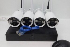Комплект видеонаблюдения "Уличный WiFi-HD4" 1MP - 