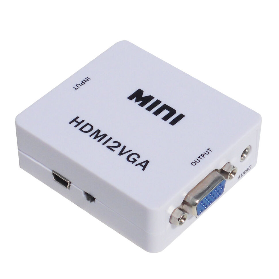 OP-HDMI2VGA Видео конвертер OP-HDMI2VGA, позволяет подключать источники с цифровым выходом HDMI к мониторам с аналоговым входом VGA.