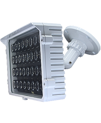 IRLED150 IRLED150 LED-прожектор 150м. Внешний LED прожектор для видеонаблюдения способен обеспечивать освещение с дальностью до 150 метров. Предназначен для освещения наблюдаемого объекта в темное время суток.